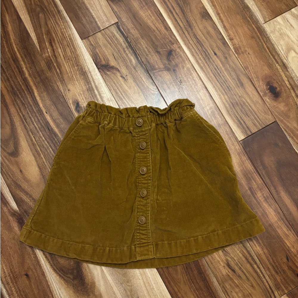 Girls Crewcuts Corduroy Button-Front A-Line Skirt 4T-5T